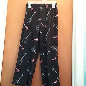 Boys Guitar Pajama Pants Size 8
